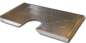 Каплесборник металлический с ополаскивателем стаканов