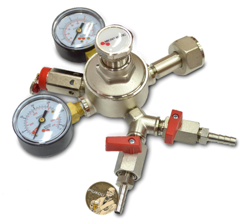 Редуктор СО2, на 2 выхода