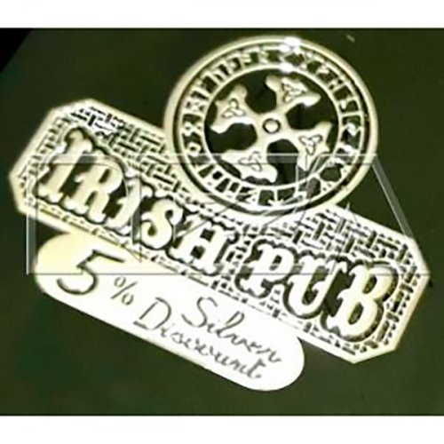 Металлический стикер